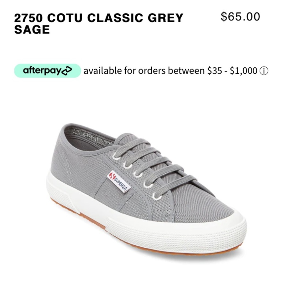 Superga 2750 COTU CLASSIC GREY SAGE 9.5